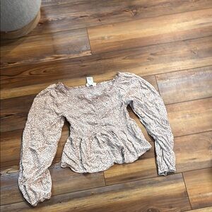 Floral Long Sleeve Women's Top